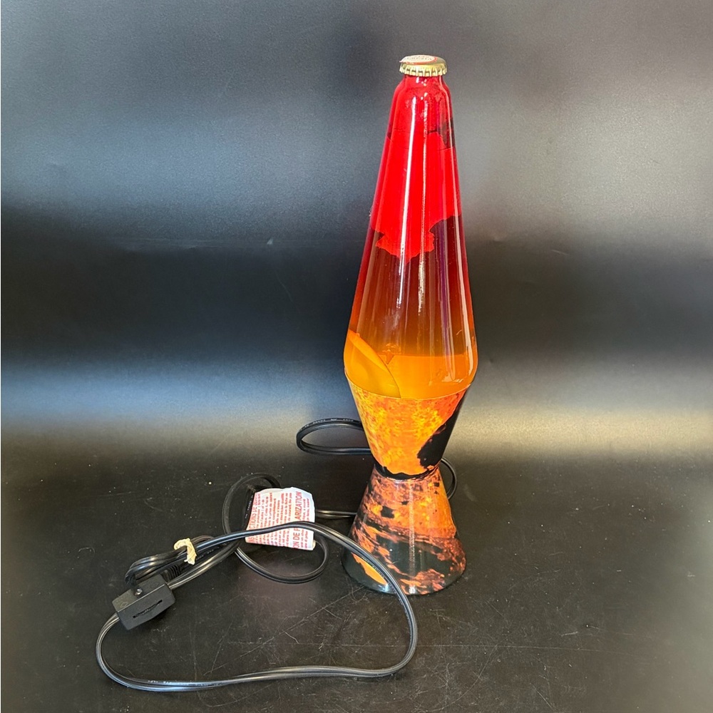 Retro Red and Orange Lava Lamp